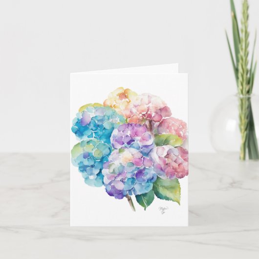 あじさいDポートレートインウォーター&ペンホリデイC シーズンカード (正面)