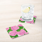 あじさじ色のウエタロール模様 スクエアペーパーコースター (インサイチュ)