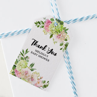 あじさびピンクのフローラバルーン ギフトタグ