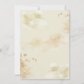 あじさエレガントい白金ゴールドフローラ結婚の   招待状 (裏面)