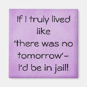 あすおもしろいない引用文で生きる マグネット (正面)