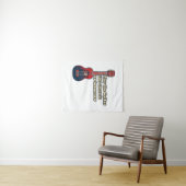 あす遊のギターは駄目よ。レトロ タペストリー (インサイチュ(横))