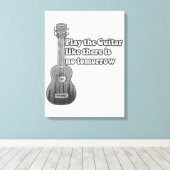 あす遊の無いようなギター キャンバスプリント (インサイチュ (ウッドフロア))