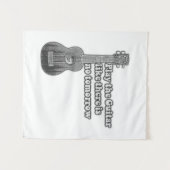 あす遊の無いようなギター タペストリー (正面(横))