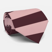 あずき色およびピンクのストライプ ネクタイ (ロール)