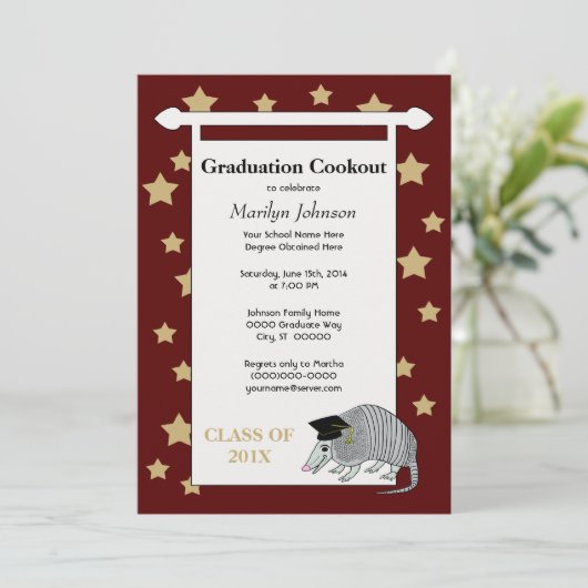 あずき色のかわいいアルマジロは卒業パーティーを主演します 招待状 (スタンド正面)