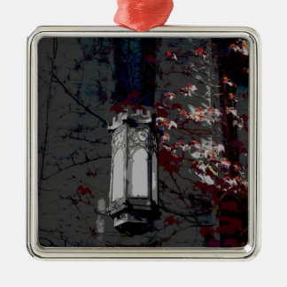 あずき色のキヅタが付いているCobbホールランプ メタルオーナメント