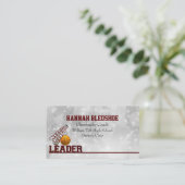 あずき色のチアリーダーの名刺 名刺 (スタンド正面)