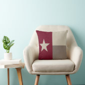 あずき色のテキサス州の旗の生地 クッション (椅子)