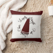 あずき色のメガホンのチアリーダーの信条の枕 クッション (ブランケット)