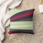 あずき色の灰色白の枕 クッション (ブランケット)