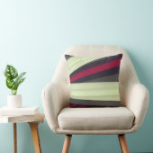 あずき色の灰色白の枕 クッション (椅子)