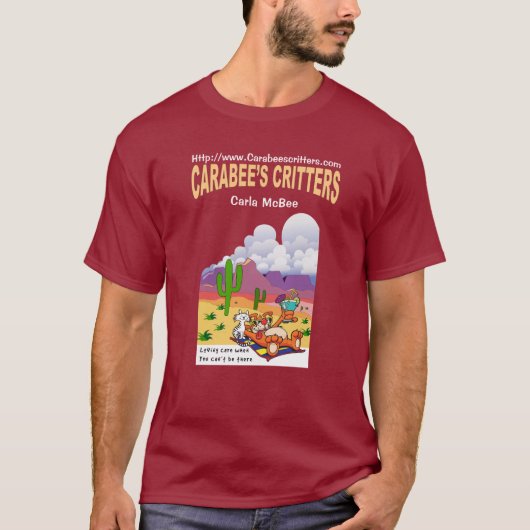 あずき色の短いティー Tシャツ (正面)