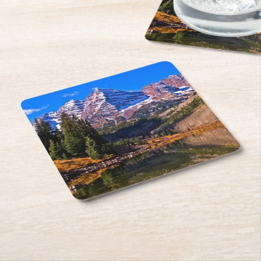 あずき色の鐘 スクエアペーパーコースター (アングル)