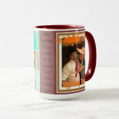 あずき色は15のozのコンボのマグのカスタムコーヒーを作成します マグカップ (正面右)