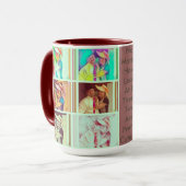 あずき色は15のozのコンボのマグのカスタムコーヒーを作成します マグカップ (正面左)