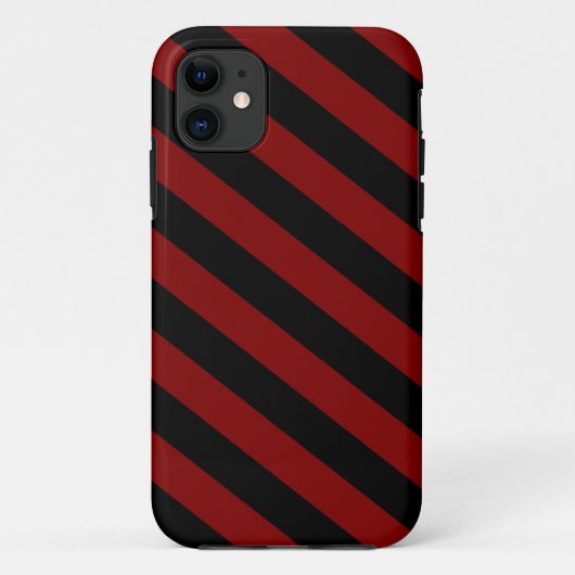 あずき色及び黒いストライプのiPhone 5 Case-Mate iPhoneケース (裏面)