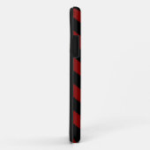 あずき色及び黒いストライプのiPhone 5 Case-Mate iPhoneケース (裏面/右)