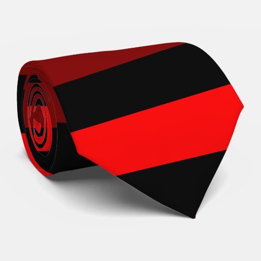 あずき色、赤くおよび黒い横のストライプのタイ ネクタイ (ロール)