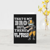 あそこに俺のブロがいる、黄色いフットボール兄弟のシー カード (黄色い花)