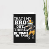 あそこに俺のブロがいる!黄色のフットボールブラザー、シー カード (正面)