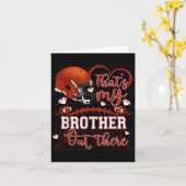 あそこに私の兄がいる面白いフットボール姉妹 カード (黄色い花)