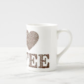 あそこに豆、愛していた ボーンチャイナマグカップ (右)