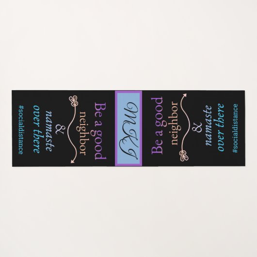 あそこのおもしろい引用文ナマステ ヨガマット (裏面(横))