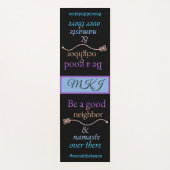 あそこのおもしろい引用文ナマステ ヨガマット (正面)