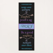 あそこのおもしろい引用文ナマステ ヨガマット (裏面)