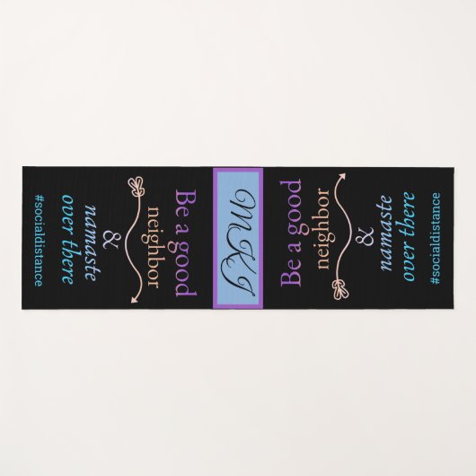 あそこのおもしろい引用文ナマステ ヨガマット (正面(横))