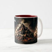 あそこの熱い野菜のための火のマグ ツートーンマグカップ (正面右)