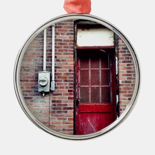 あそこまで奥の方へ。 メタルオーナメント (正面)