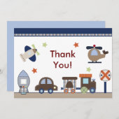 あそこら、どこでも男の子サンキューカード サンキューカード (正面/裏面)