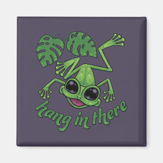 あそつるこでハッピーグリーンツリーガエル マグネット (正面)