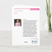 あたたかいチョコレートの願い - 子供たちの芸術作品 サンキューカード (裏面)