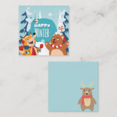 あたたかい冬 ノートカード (正面/裏面)