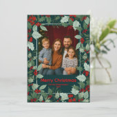 あたたかい家族のクリスマスカード 招待状 (スタンド正面)