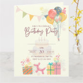 あたたかい誕生日カード カード (黄色い花)