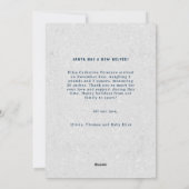 あたたかい願いと赤ちゃんのキス ホリデー シックなお知らせ シーズンカード (裏面)