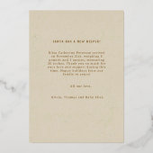 あたたかい願い ベビーキス 花のネイビー ホリデー フォト (裏面)