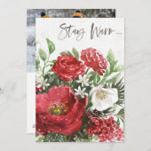 あたたかくして - ホリデー フラワーズ シーズンカード (正面/裏面)