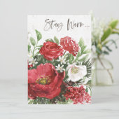 あたたかくして - ホリデー フラワーズ シーズンカード (スタンド正面)