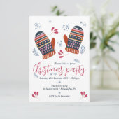 あたたかくてかわいいクリスマスパーティーの招待状をお一人ひとりに 招待状 (スタンド正面)