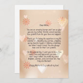 あたたかくてふわふわの母の日手紙 シーズンカード (正面/裏面)