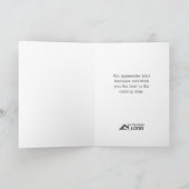 あたたかくて居心地の良い願い 不動産 クリスマスカード カード (内部)