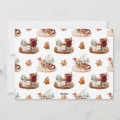 あたたかなクリスマスのホリデー写真 シーズンカード (裏面)