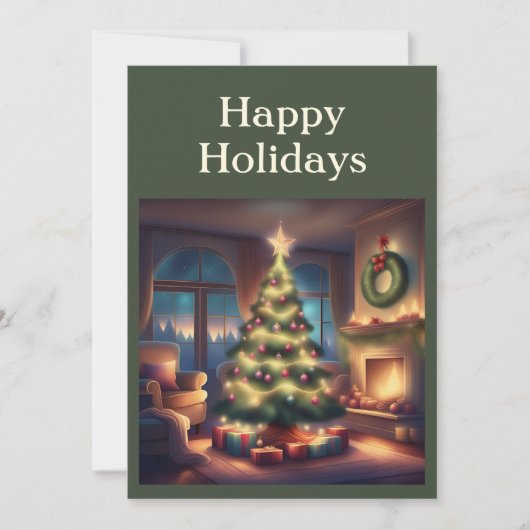 あたたかなクリスマスツリー シーズンカード (正面)