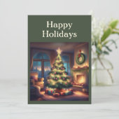 あたたかなクリスマスツリー シーズンカード (スタンド正面)