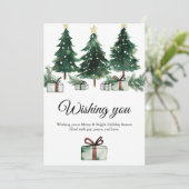 あたたかなクリスマスパーティー 招待状 (スタンド正面)